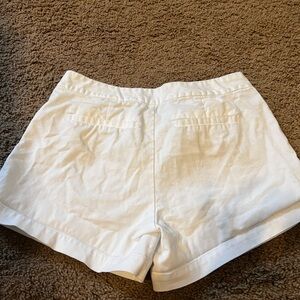 White summer shorts